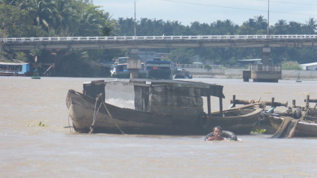 Fischer im Mekong Delta